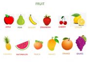 English Worksheet: Fruit Pictionary