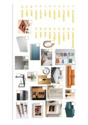 English Worksheet: Furniture. Match the words and pictures.