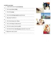 English Worksheet: WH questions about Taylor Swift