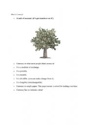 English Worksheet: currency