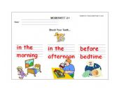 English Worksheet: Brush Your Teeth