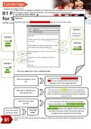 WRITING AN EMAIL FOR CAMBRIDGE B1 PRELIMINARY (PET) [methodology]