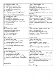 English Worksheet: Guess Who
