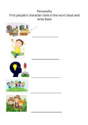 English Worksheet: Personality adjectives