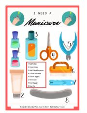 English Worksheet: Manicure tools