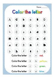 Color the letter
