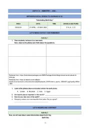 English Worksheet: Lesson plan about EARTH DAY