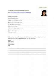 English Worksheet: Past simple