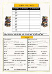 Irregular verbs - level 1 