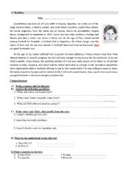 English Worksheet: messi