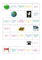 English Worksheet: Board Game I wish