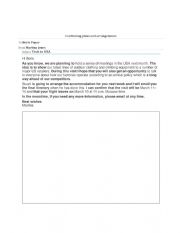 English Worksheet: Email Practice 