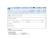 English Worksheet: Exercise writing an E-mail