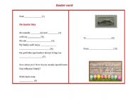 English Worksheet: Easter card