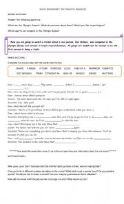 English Worksheet: The peaceful warrior 