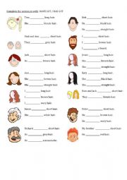 English Worksheet: Have got