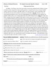 English Worksheet: Written quiz