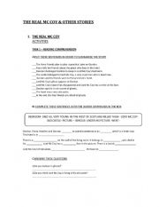 English Worksheet: Lord  Mc Coy short story