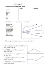 English Worksheet: IELTS WRITING TASK 1 - Describing graphs
