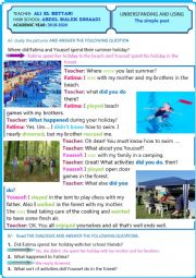 English Worksheet: PART 1: simple past regular and irregular verbs lesson plan + answer key
