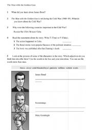 English Worksheet: The Man with the Golden Gun worksheet
