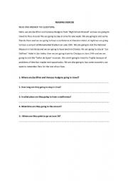 English Worksheet: READING EXERCISE