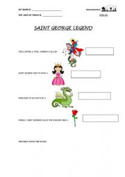 English Worksheet: saint george legend