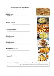 Potatoes: different ways to cook potatoes