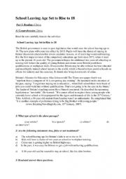 English Worksheet: education system