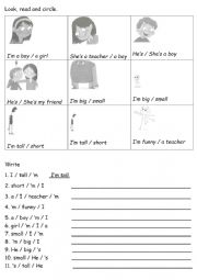 English Worksheet: personal pronouns