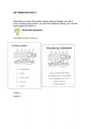 English Worksheet: ket speaking part 2