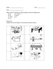 English Worksheet: prepositions