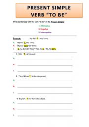 VERB TO BE (Review Activity)