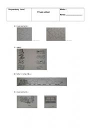 English Worksheet: numbers quiz