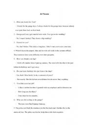 English Worksheet: Tenses