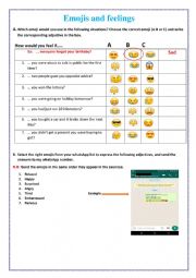 emojis and feelings exercises