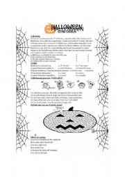 English Worksheet: halloween 1