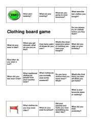 English Worksheet: Clothes