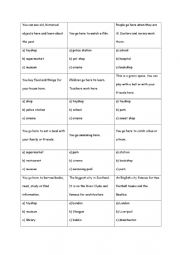 English Worksheet: QUIZ QUIZ TRADE CITY