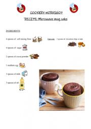 English worksheet: Cookery Workshop