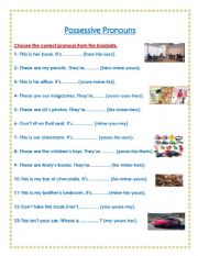 Possessive pronouns