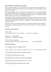 English Worksheet: Reality Shows