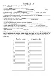 English Worksheet: Heidi