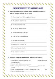 English Worksheet: PRESENT PERFECT AND MODAL VERBS