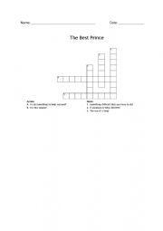 The Best Prince - Crossword Puzzle