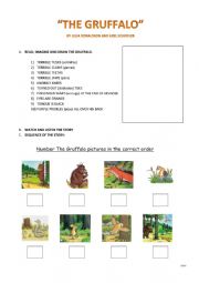 English Worksheet: The Gruffalo