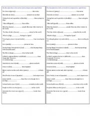 English Worksheet: Comparative or superlative?