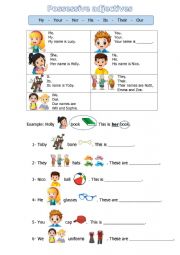 Possessive adjectives worksheet