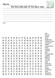 English Worksheet: A walk in the bush Worksheet