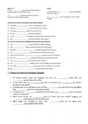 English Worksheet: Must have yo